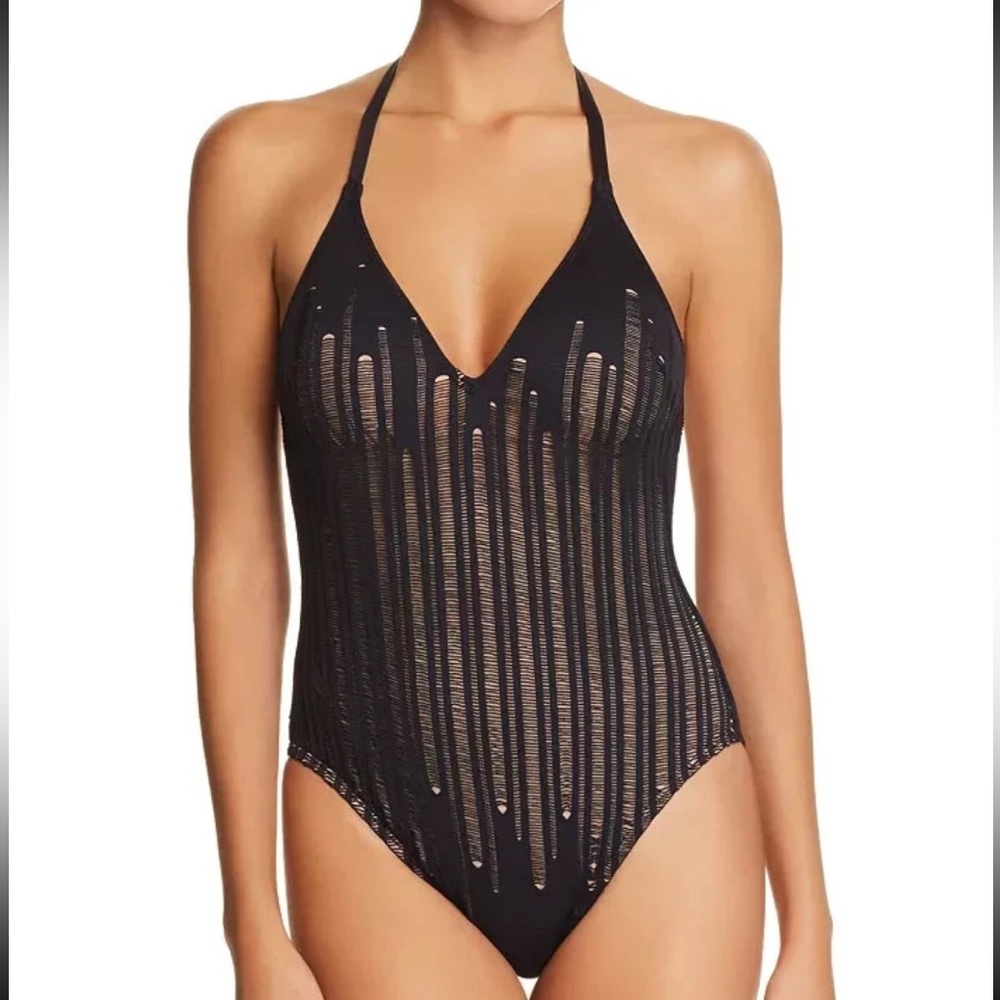 Super rare and unique “Run For It” Plunge Kenneth Cole swim piece EUC - Picture 3 of 14